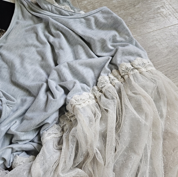 NWT Archer+Arrow Lace Overlay Midi Dress - Picture 8 of 16